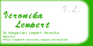 veronika lempert business card